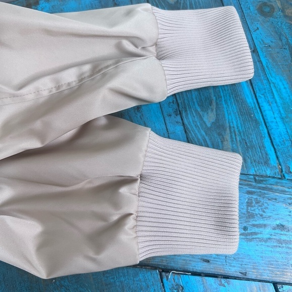 Moncler Peplum Baldah Bomber Jacket Size 5= XXL Lightweight Basic Minimalist - Picture 12 of 16